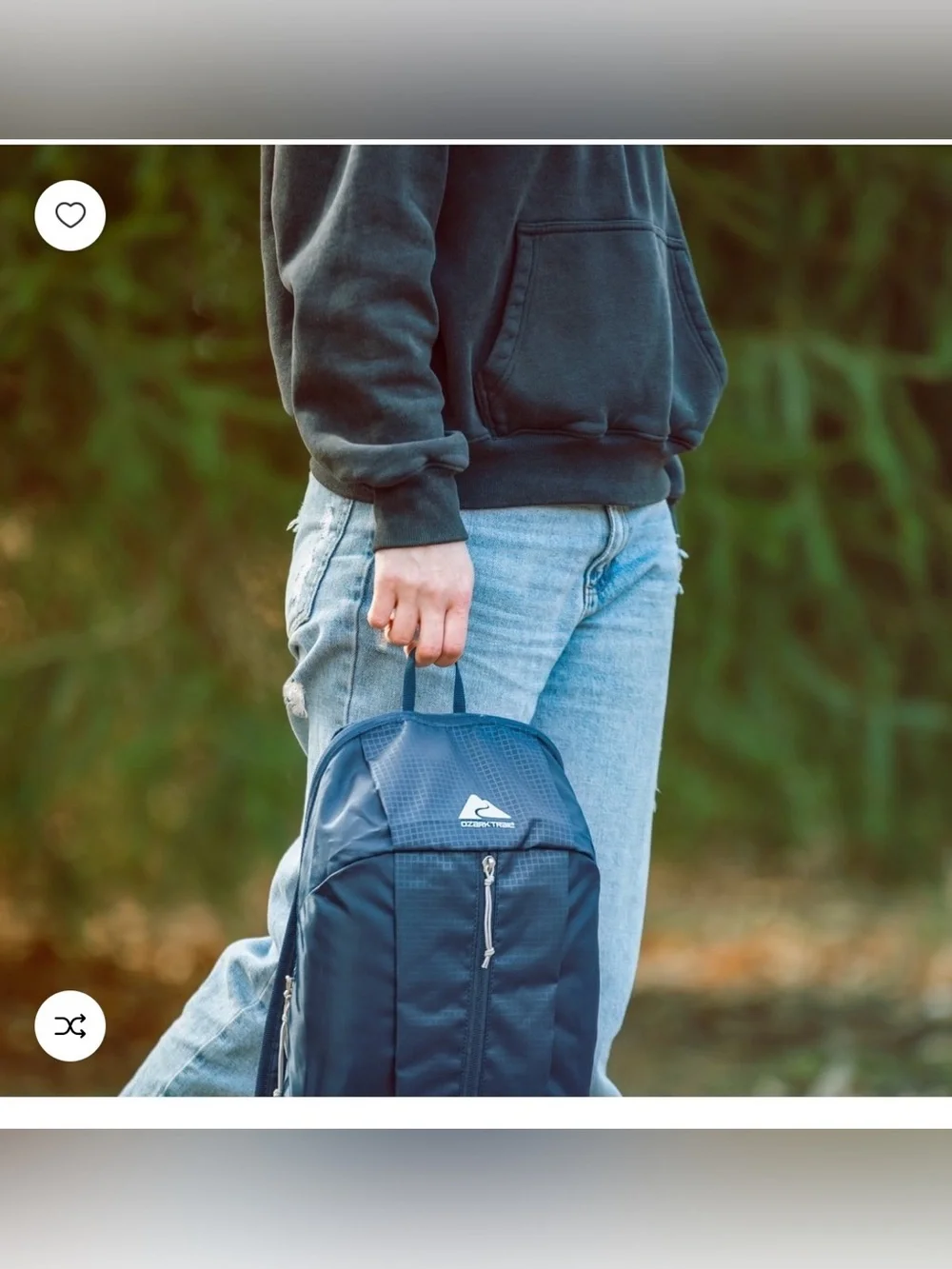 Ozark Trail Navy Lightweight Daypack with Padded Straps